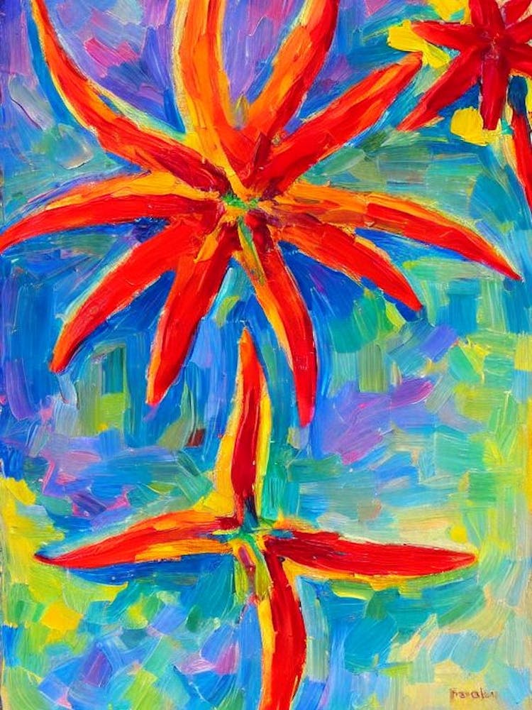 Étoiles de mer Inspirées par Matisse