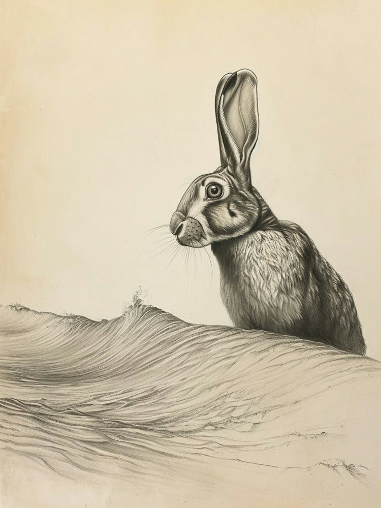 Flemish Giant Rabbit Drawing 3