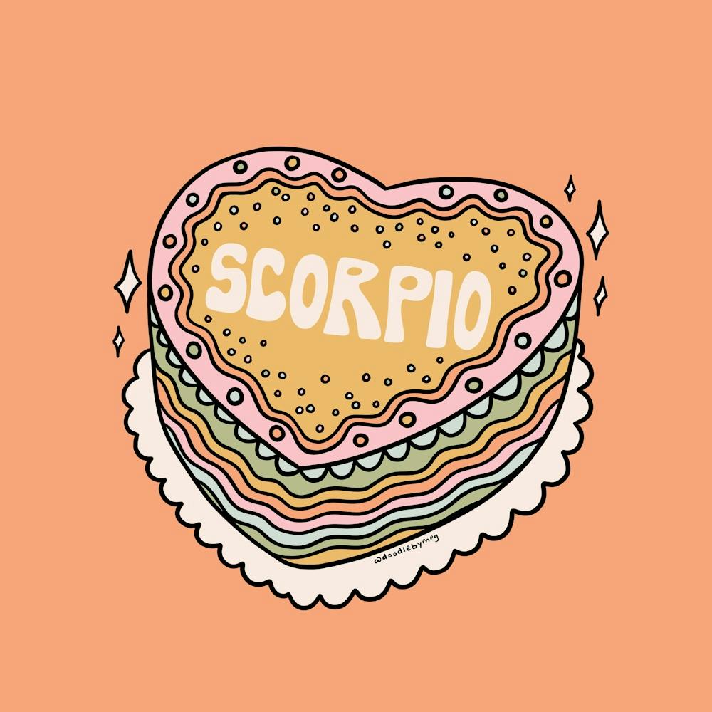 Scorpio Heart Cake