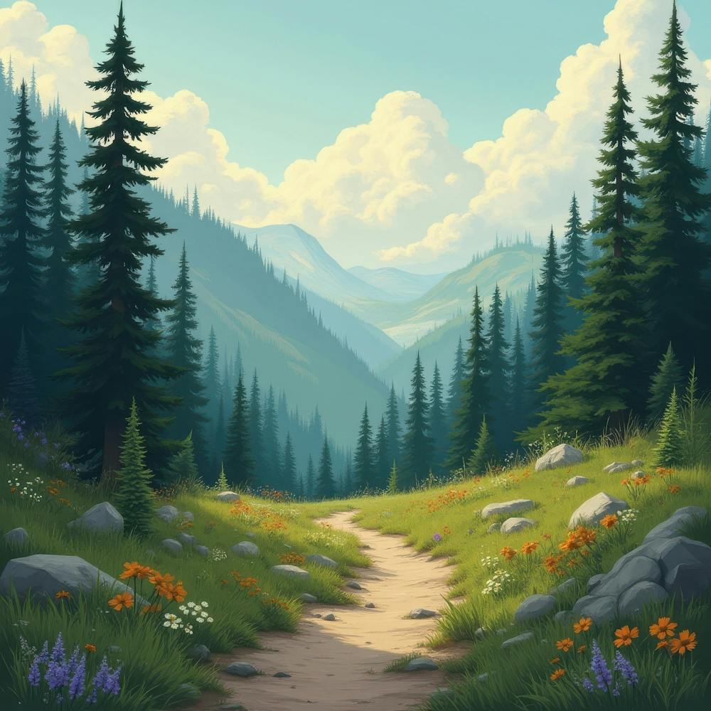 Path In The Mountains