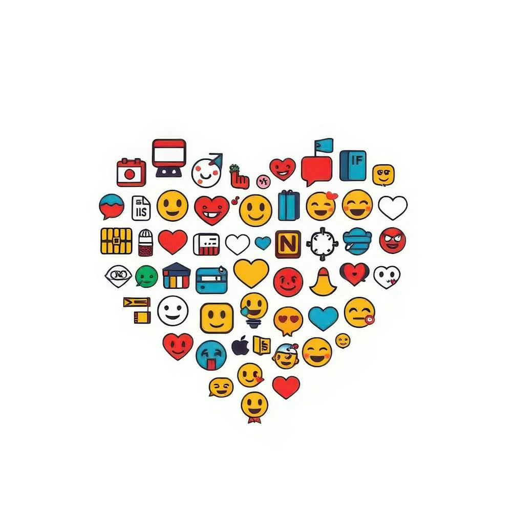 Heart Shaped Emoticons
