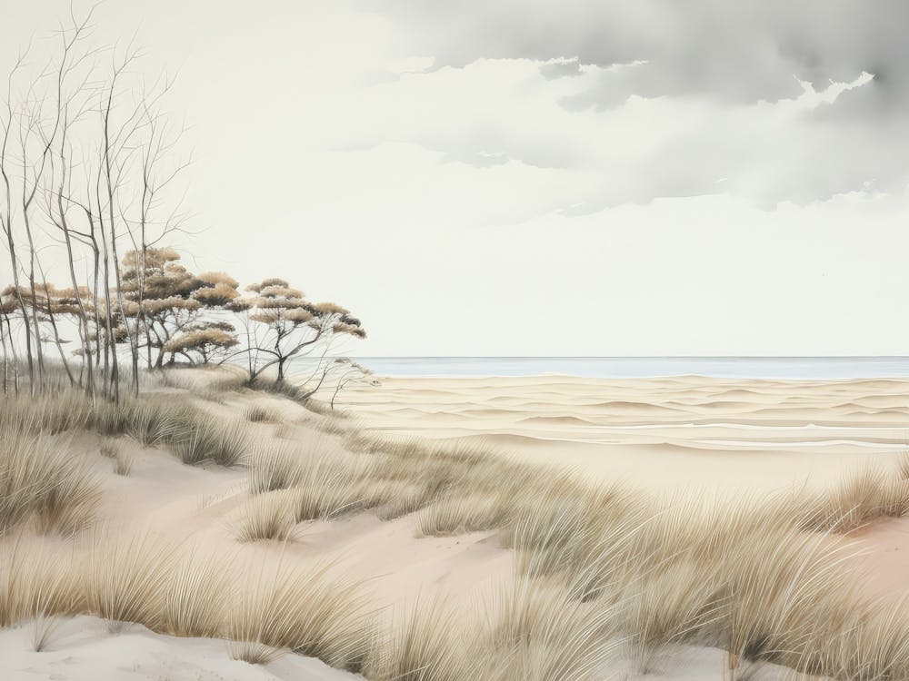 Neutral Summer Painting