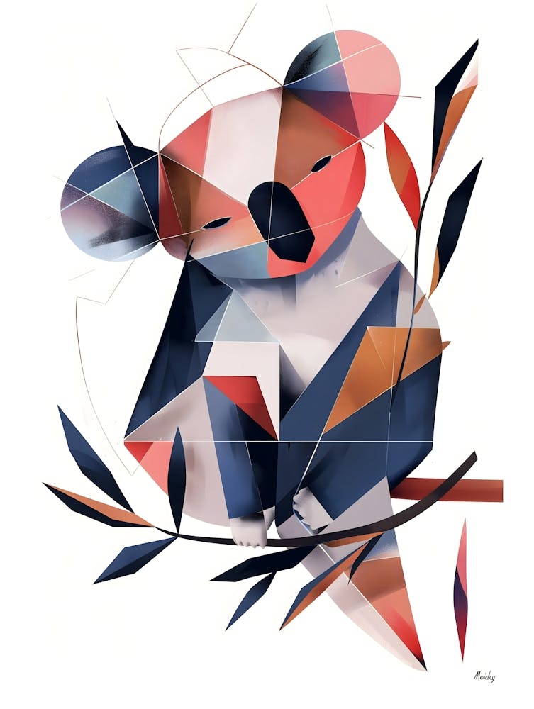 Koala, Minimalism, Cubism 1