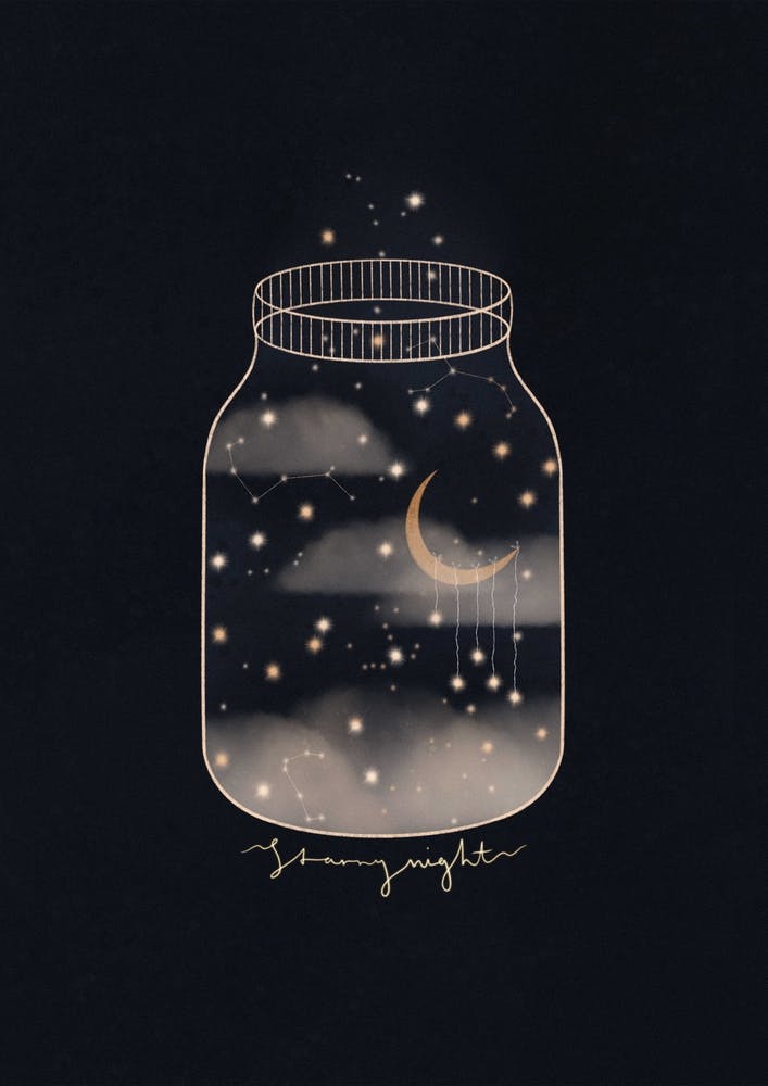 Starry Night Jar