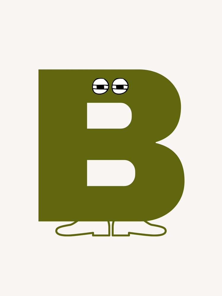 Alphabet Poster B