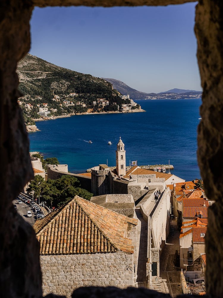 View From An Old Stone Wall in Dubrovnik
