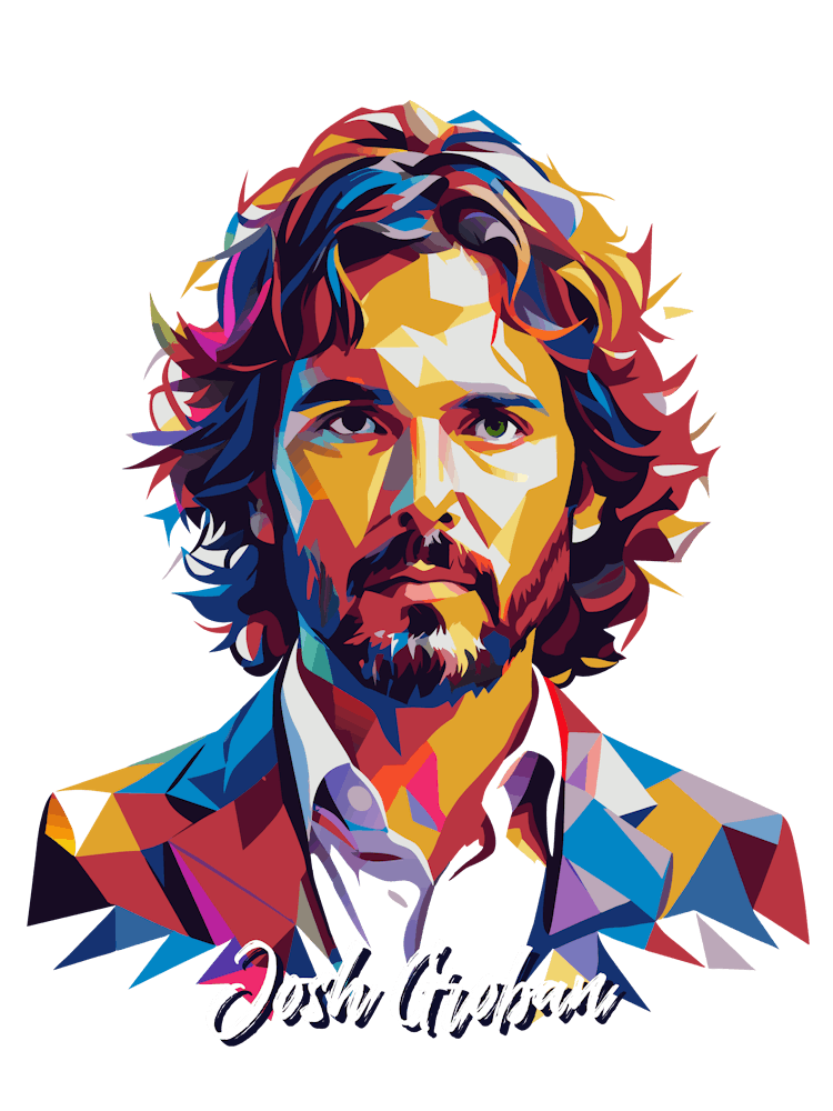 Josh Groban 03 Portrait Music Icon Style WPAP Pop Art