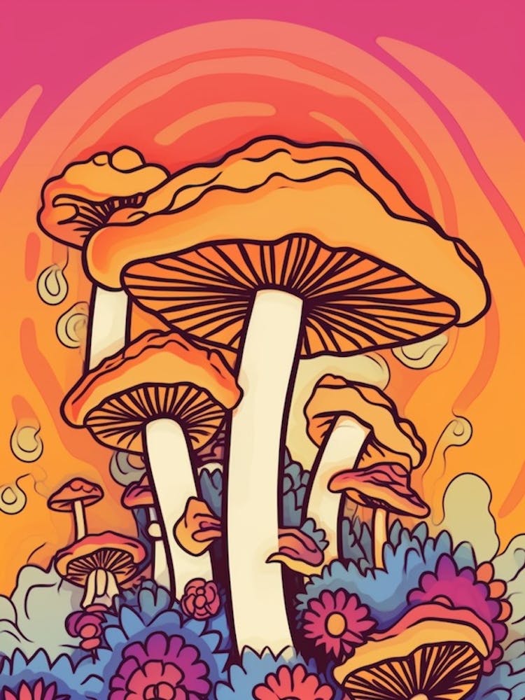 Retro Mushrooms 10