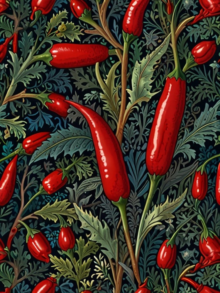 William Morris Chilli Peppers