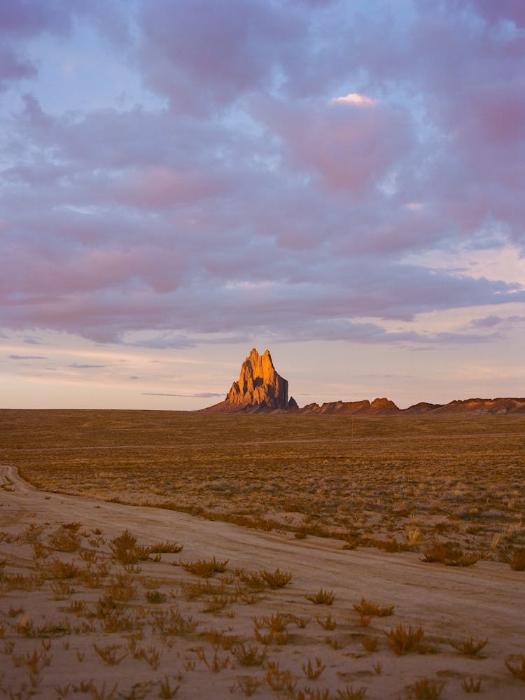 Shiprock Sunset on Film