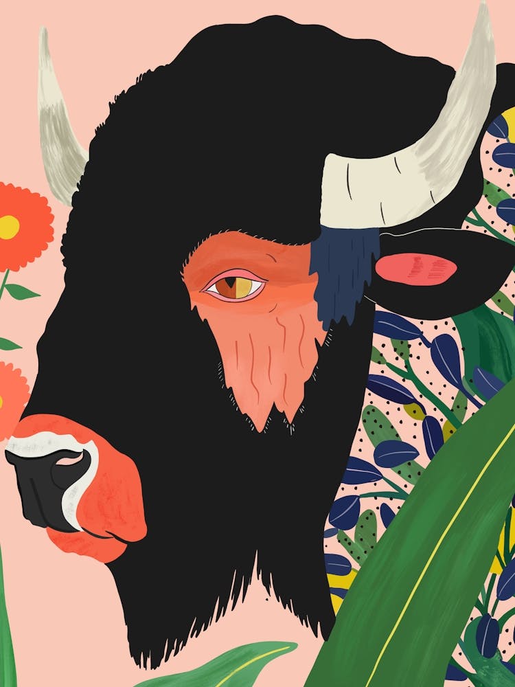 Floral Bison