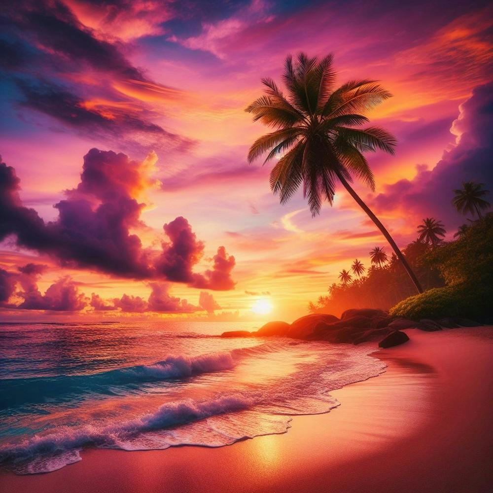 Sunset On The Beach 4