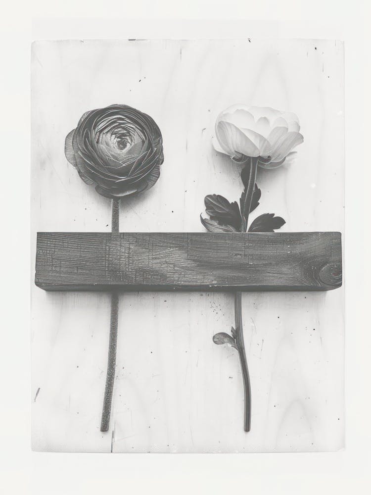 Ranunculus Flower Photo Collage 4