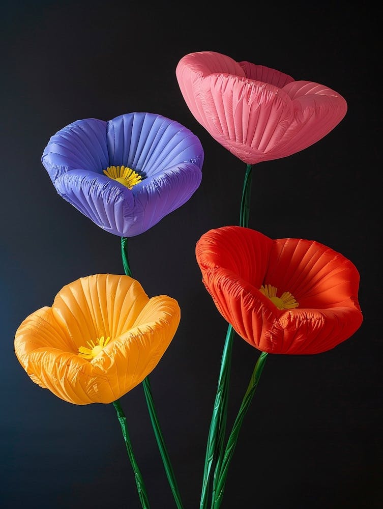 Bright Inflatable Flowers Poppy 3