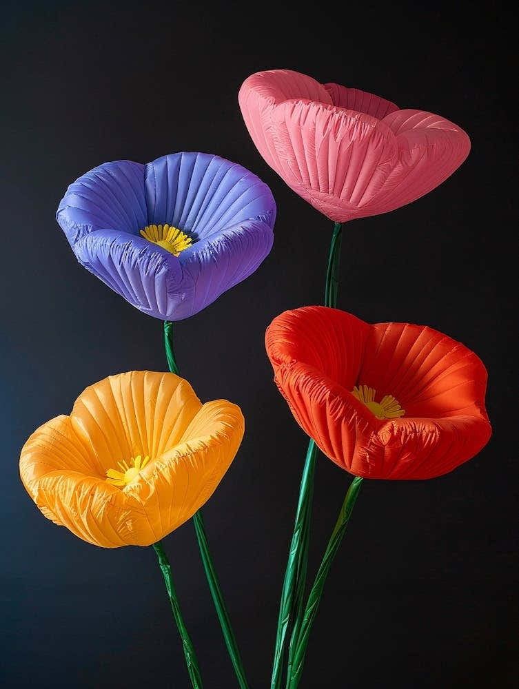 Bright Inflatable Flowers Poppy 3