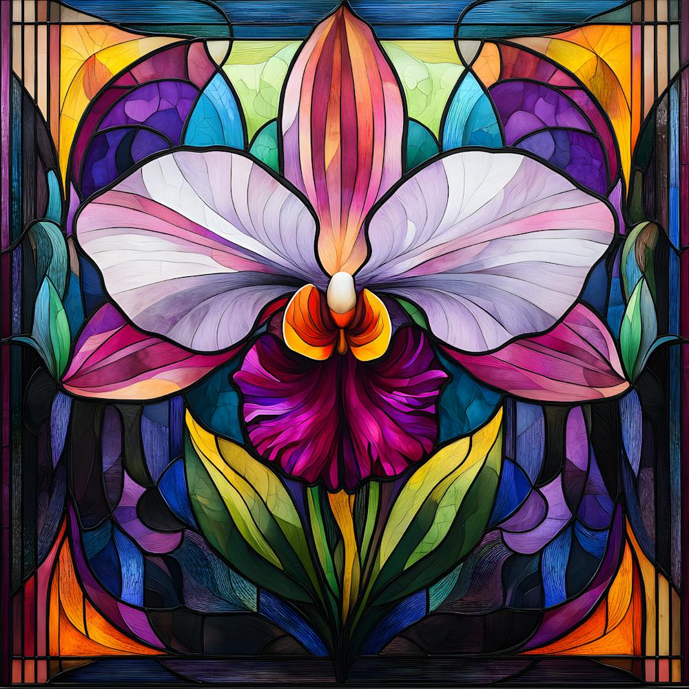 Flowers Stained Glass Sublimation 11