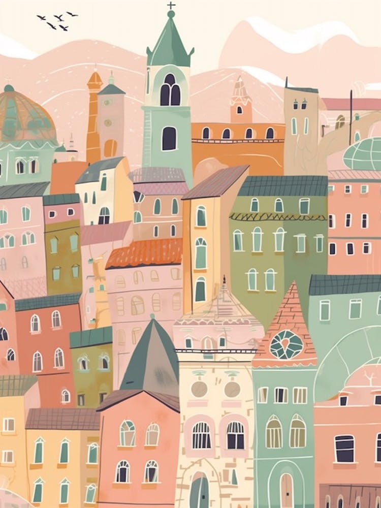 Turin 2, Italien Illustration