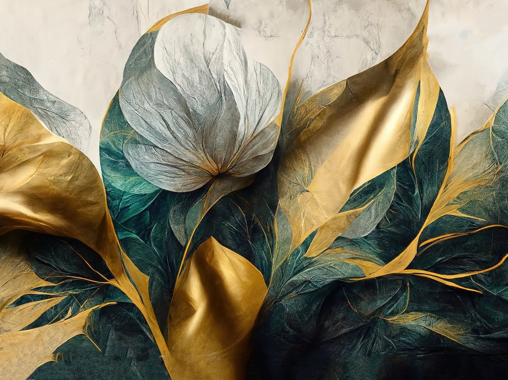 Textured Floral Abstract Watercolor 1