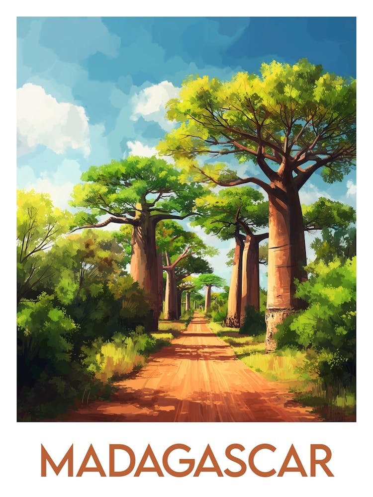Affiche de voyage Madagascar 1
