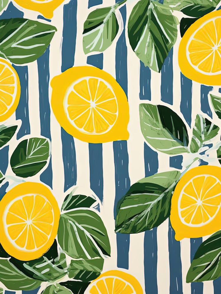 Lemons Fruit Summer Illustration 1