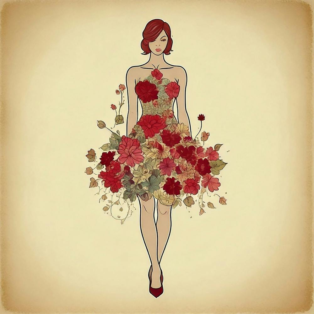 Woman In A Red Dress