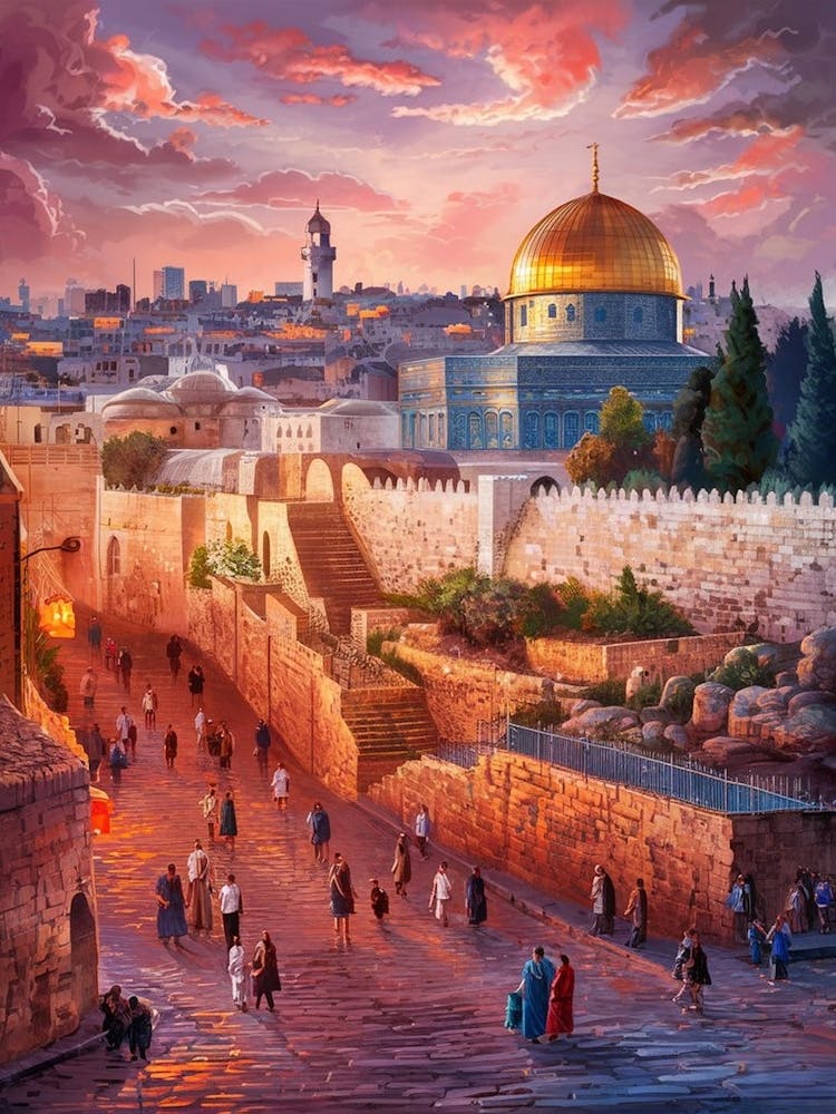 Jerusalem At Sunset 1