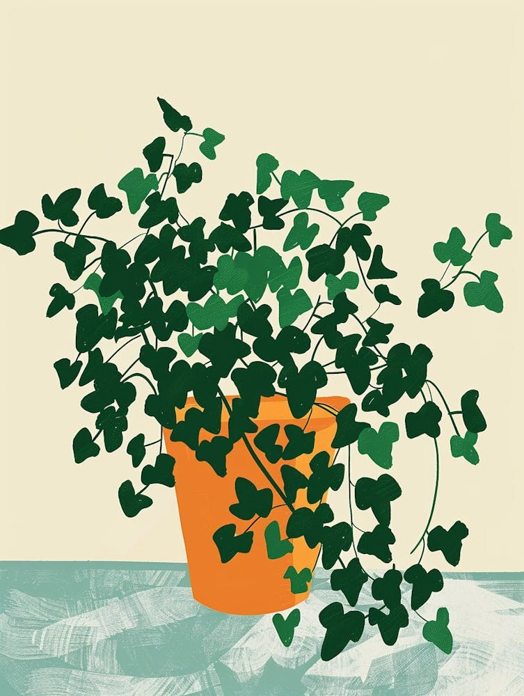 Ivy Plant Minimalist Illustration 6