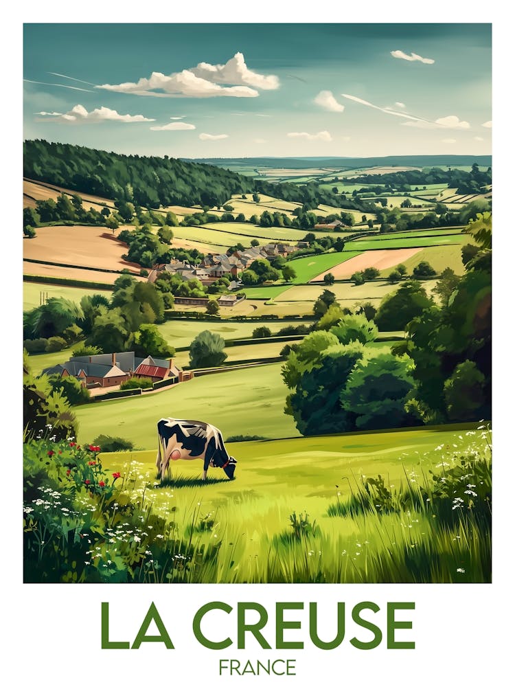 Affiche de voyage La Creuse