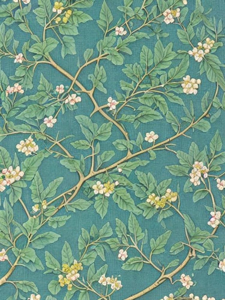 European Mountain Ash tree Vintage Botanical