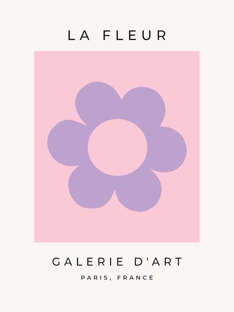La Fleur | 08 – Retro Flower Pink And Purple Floral