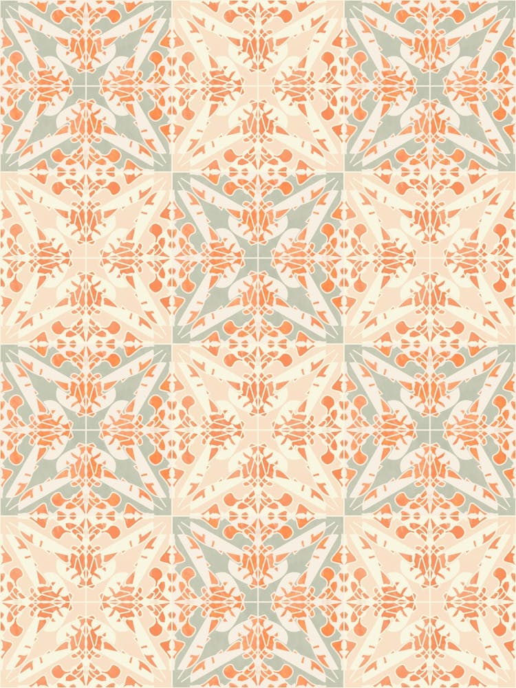Coral Moth Tiles
