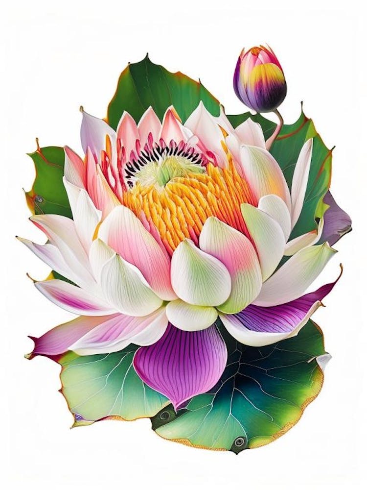 Amur Lotus Decoupage 5