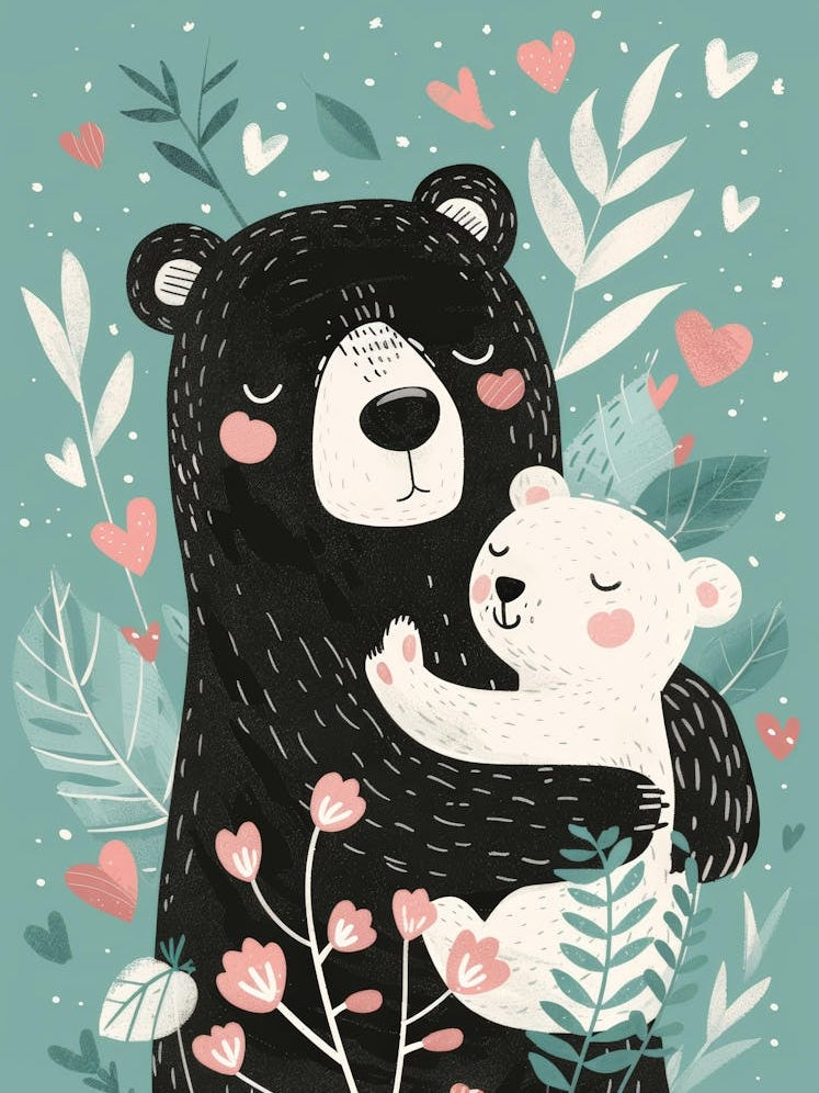 Black Bear And Cub 2