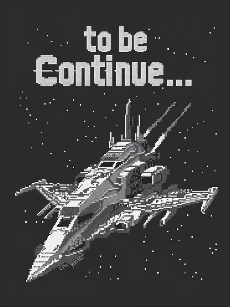 Spaceship Pixel Art 1