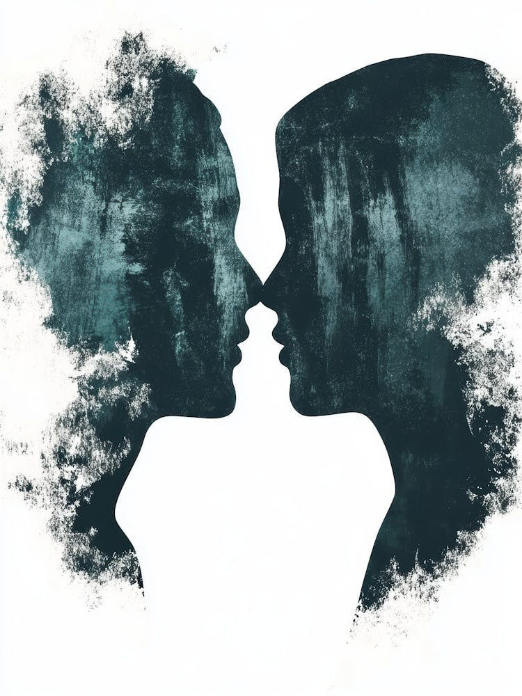 Two People Kissing 4