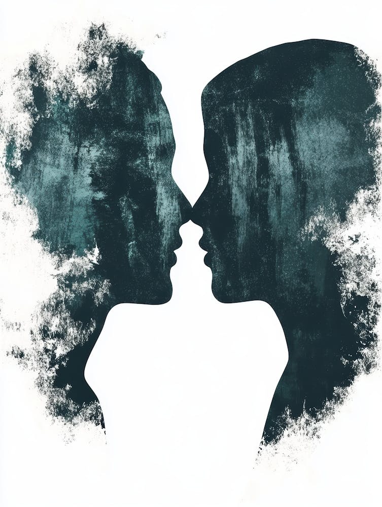 Two People Kissing 4