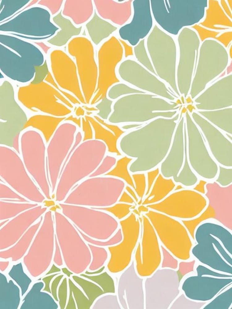 Gerberas Pastel Floral 2 Flower
