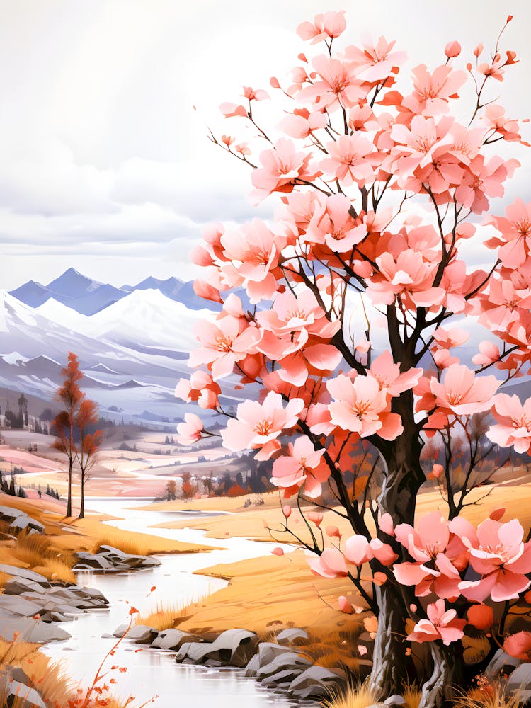 Elysian Radiance Mountain Solitude In Bloom