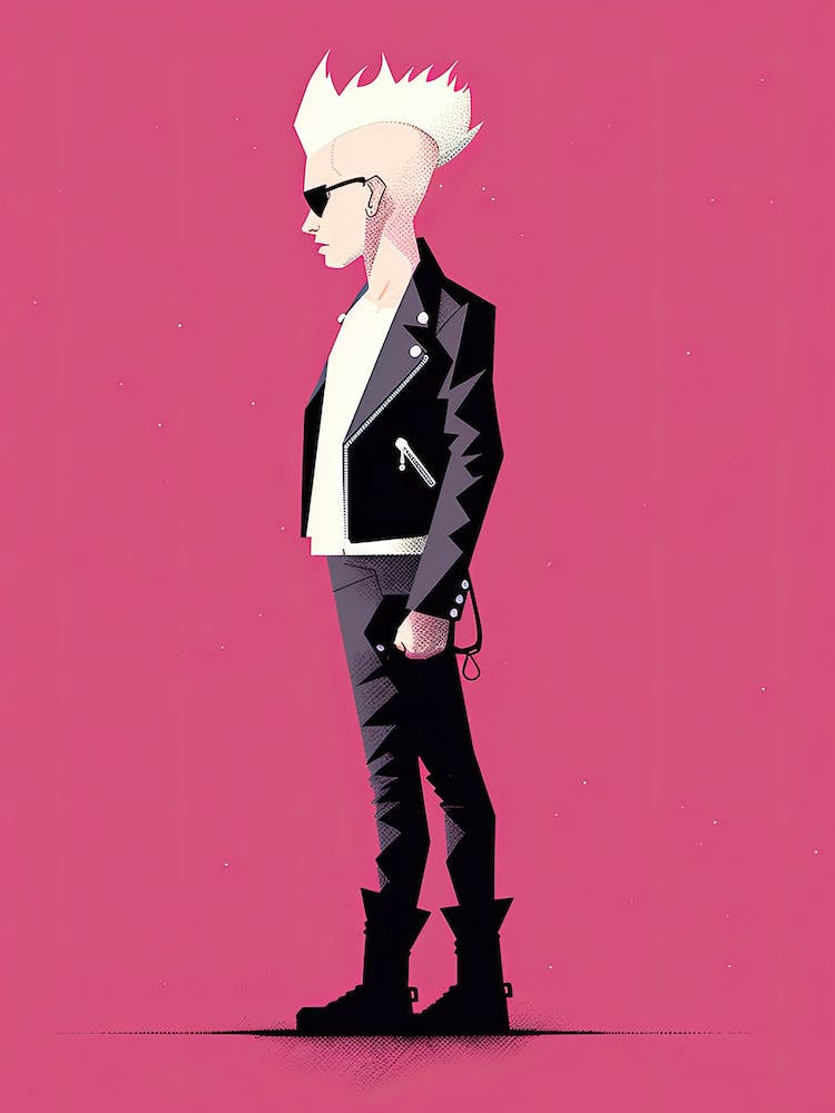 Bold Pink Punk Symmetry