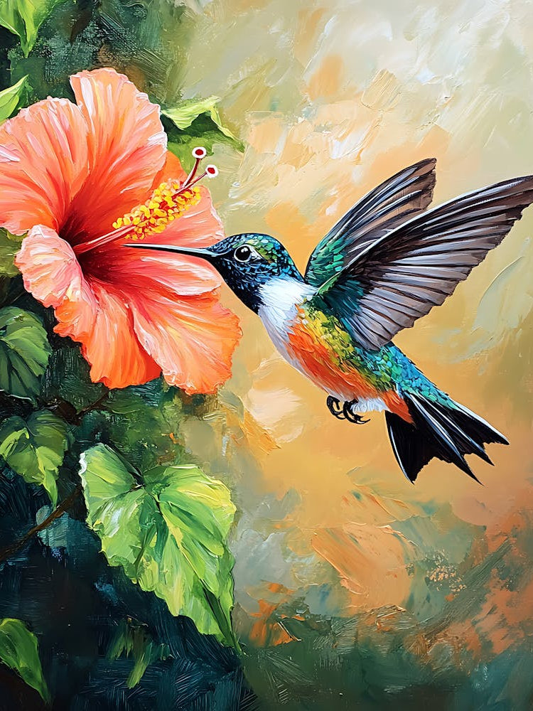 Hummingbird Loves Hibiscus 5