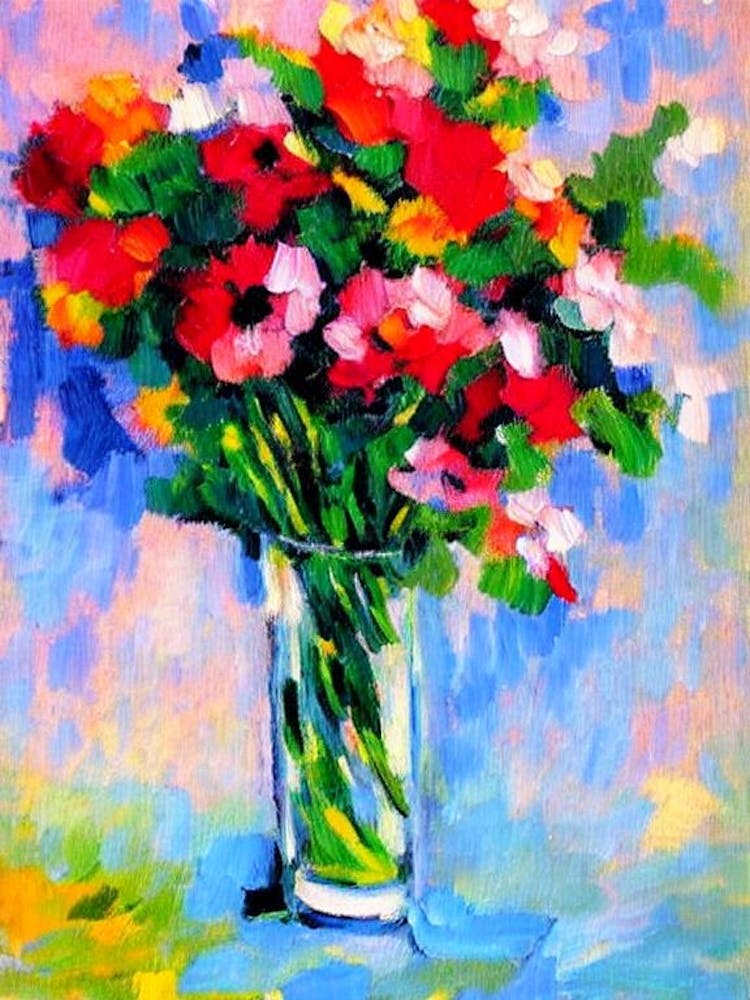 Angel'S Trumpet Floral Abstract Block Colour Flower