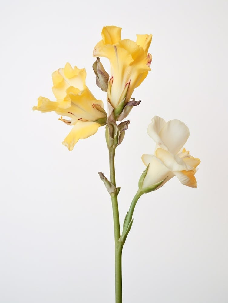 Pressed Flower Botanical Art Freesia 3