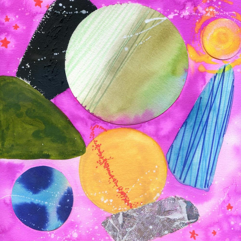 Watercolor Planets N.o 8