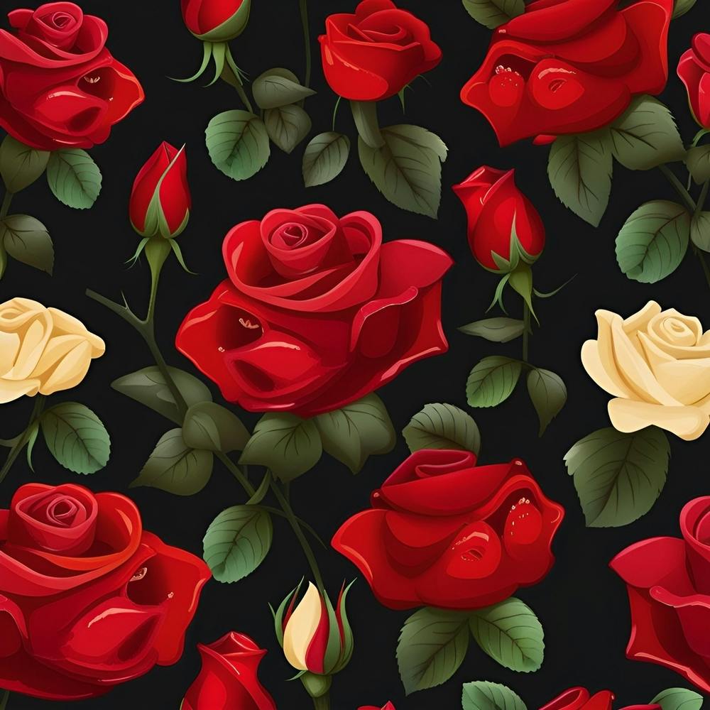 Motif sans couture avec des roses