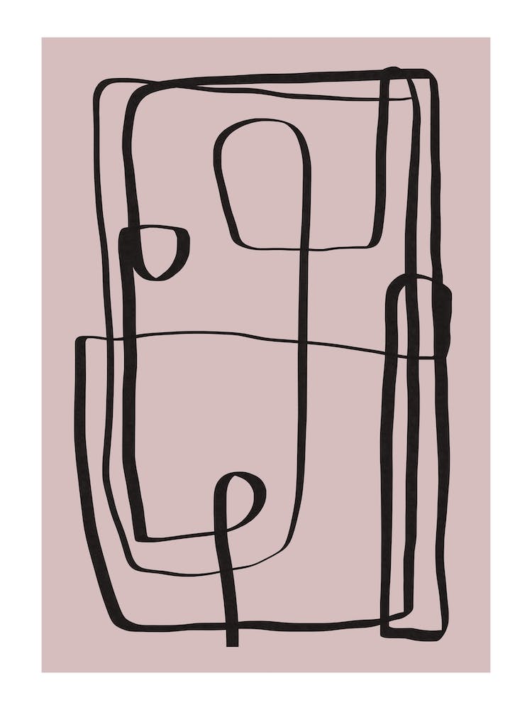 Ligne rose abstraite