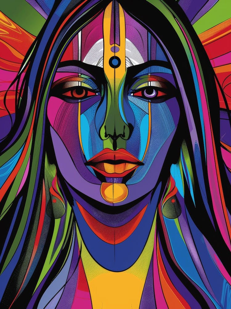 Colorful Woman 3