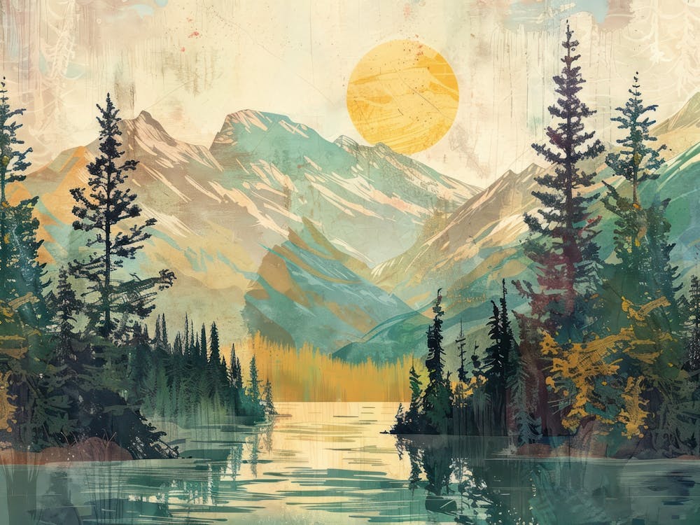 Landscape Retro Illustration 1