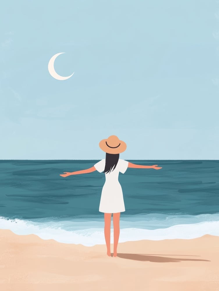 Woman On The Beach