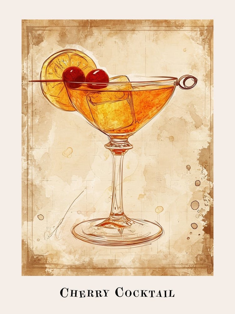 Cherry Cocktail Poster 1