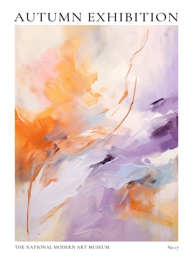 Autumn Exhibition Modern Abstract Poster 17